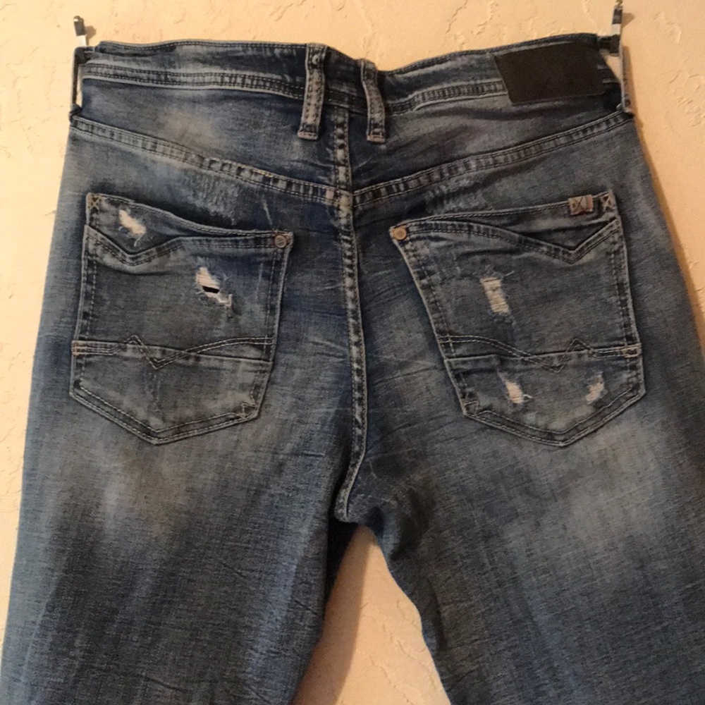 Depart West distressed mens Trouper 33W 34 length